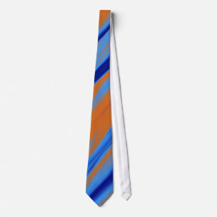 Orange Blue Abstrakt Rand Slips