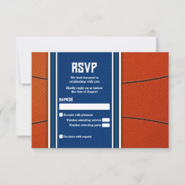 Orange Blue Basketball Pub Mitzvah OSA kort