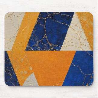 Orange Blue Geometric Musmatta