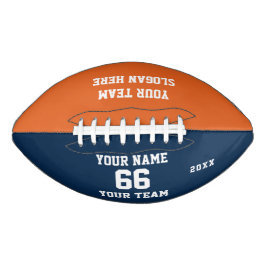 Orange Blue White Football Namn, Number, Team