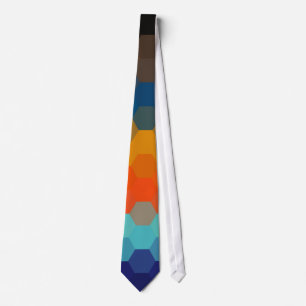 Orange Blue Zigzag Seamless Mönster 2 Slips