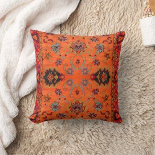 Orange Bohemian Tribal Moroccan Stil Kudde
