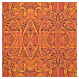 Orange BoHo-Abstrakt Tyg
