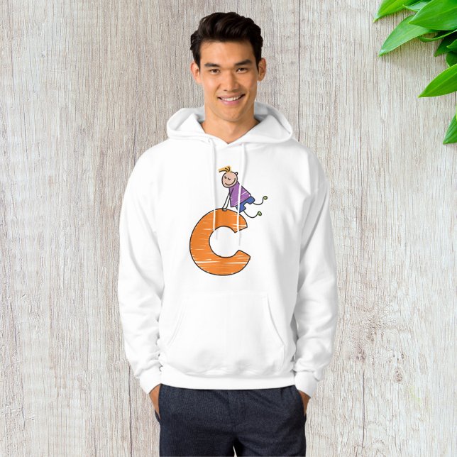 Orange Bokstav C Hoodie (Skapare uppladdad)