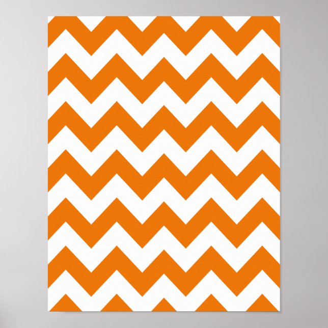 Orange Bold Chevron Poster (Framsidan)