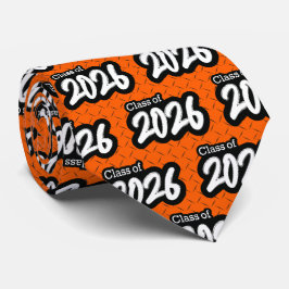 Orange Bold Push Class of 2026 Neck Tie Slips