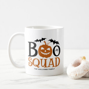 Orange Boo Squad Spooky Lettering Halloween Kaffemugg