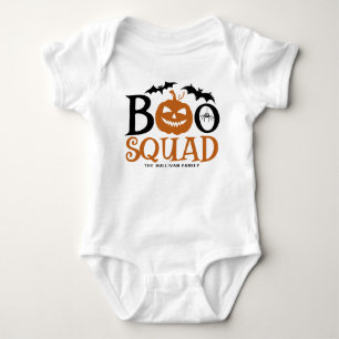 Orange Boo Squad Spooky Lettering Halloween T Shirt