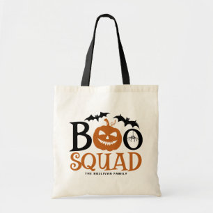 Orange Boo Squad Spooky Lettering Halloween Tygkasse