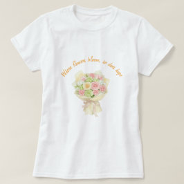 orange bouquet Bridal Shower T Shirt
