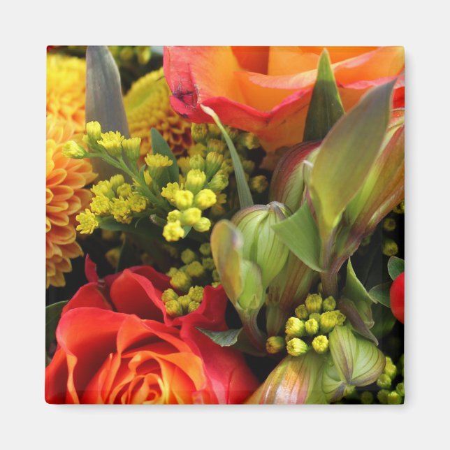 Orange Bouquet Magnet (Framsidan)