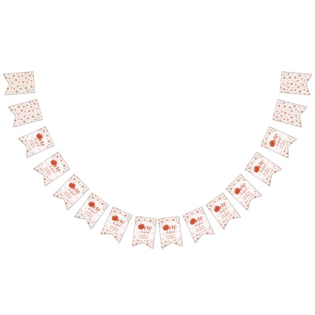 ORANGE BOW & ARCH FALL PUMPKIN FLOWERS BIRTHDAY VIMPLAR (Alla)