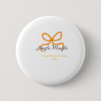 Orange bow jingle Mingle retro boho family namdate Knapp