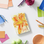 Orange bra konst blommigt namn och initial iPad mini skydd<br><div class="desc">Detaljerad vattenfärg för en bedövande, vacker Hemerocallis-blomma ipad cover i söt orange och gult. Den här Hemerocallis-orangen för liljeblommor anpassas från den ursprungliga vattenfärgsmålningen i bran av Sarah Trett. Anpassa med ditt eget namn och monogram först. Detta exempel visar Jennifer H. Original design och handmålning av Sarah Trett för www.mylittleeden.com...</div>