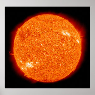 Orange Bränder i Sol Poster