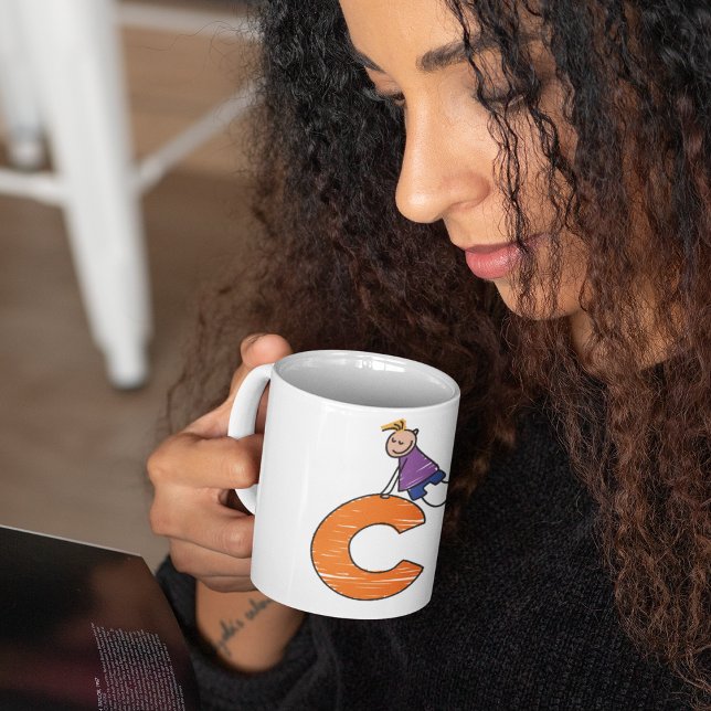 ORANGE BREV C KAFFEMUGG (Skapare uppladdad)