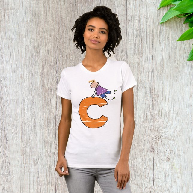 ORANGE BREV C T SHIRT (Skapare uppladdad)