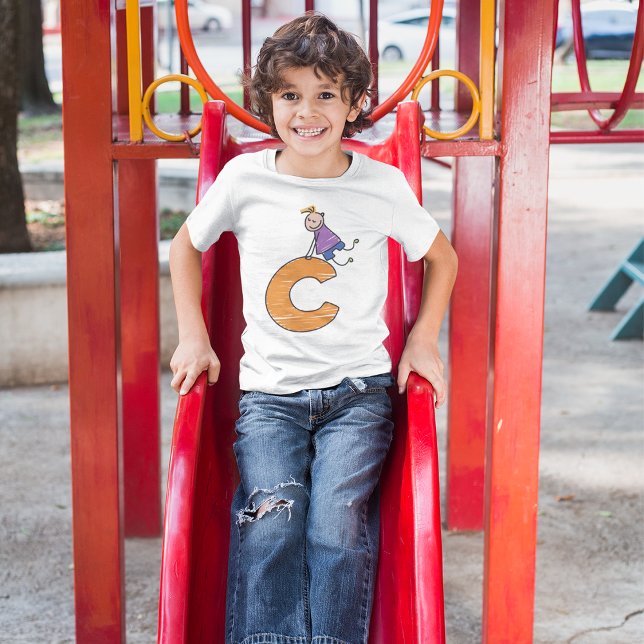 ORANGE BREV C T SHIRT (Skapare uppladdad)