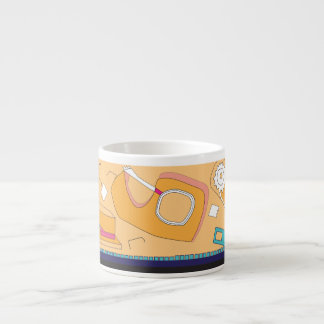 orange brevpappersdesign espressomugg