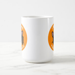 Orange Brindle talar jag Frenchie Kaffemugg