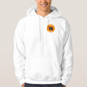 Orange Brindle talar jag sidFrenchie dubbelt Hoodie