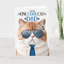 Orange British Shorthair Fars dag One Coola Cat Helgkort