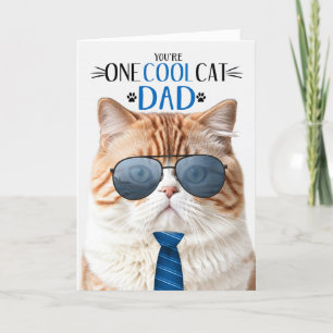 Orange British Shorthair Fars dag One Coola Cat Helgkort