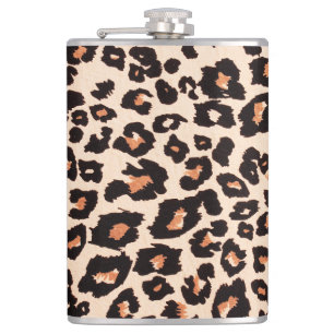 Orange Brown Black Leopard Animal Print Fickplunta