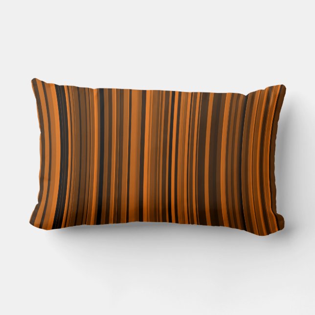 Orange Brown Black Rand Lumbarkudde (Baksida)