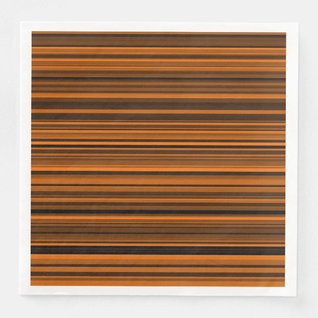 Orange Brown Black Rand Pappersservett (Framsida)