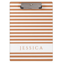 Orange Brown och White Stripe Mönster Namn