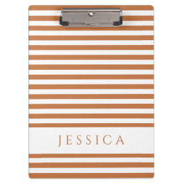 Orange Brown och White Stripe Mönster Namn