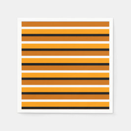 Orange Brown Rand Mönster Design Pappersservett