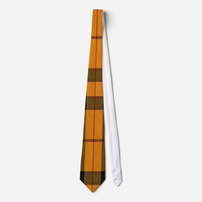 Orange, brun och svart, tvärstripe slips (Framsida)