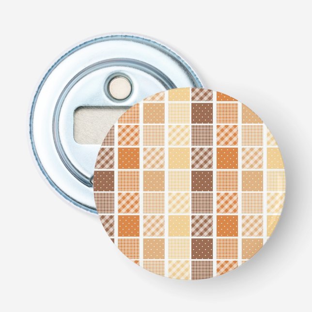 Orange Brunt öppningsorgan för knappflaska Flasköppnare (Framsidan)