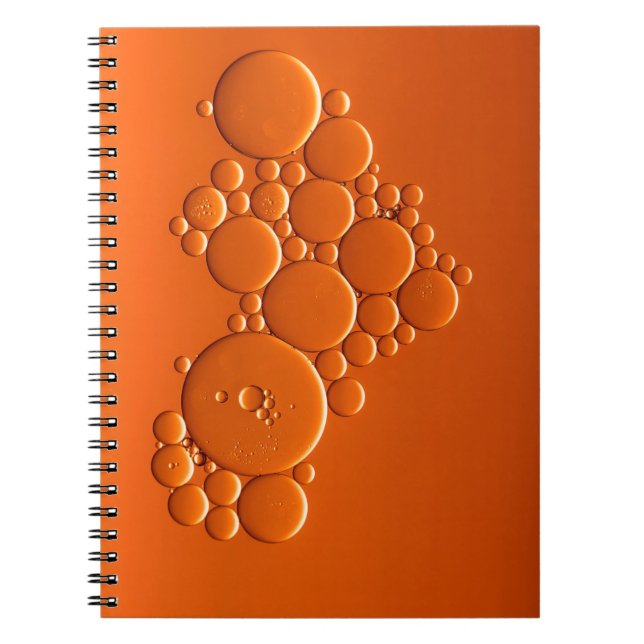 Orange bubbles art anteckningsbok (Framsidan)