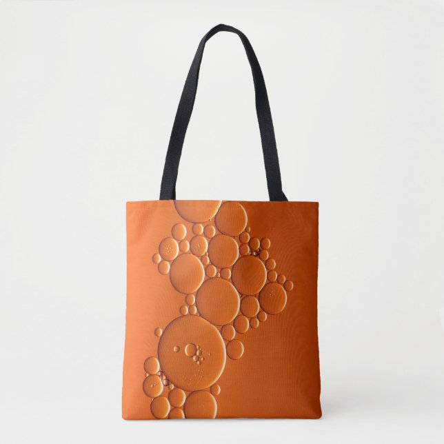Orange bubbles art tygkasse (Framsida)