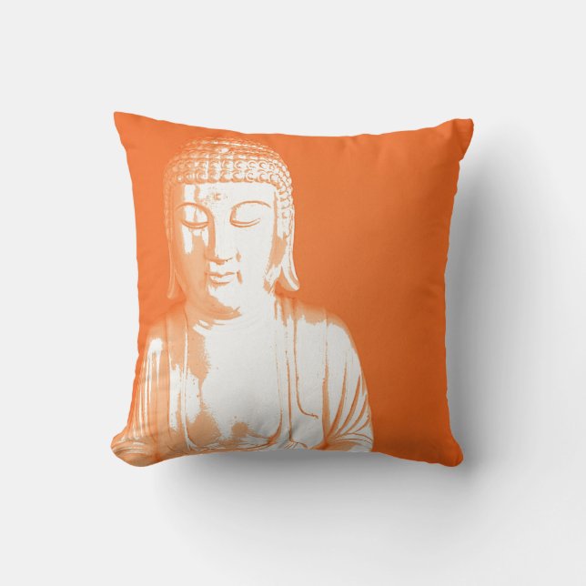 orange Buddha Gautama Kudde (Framsida)