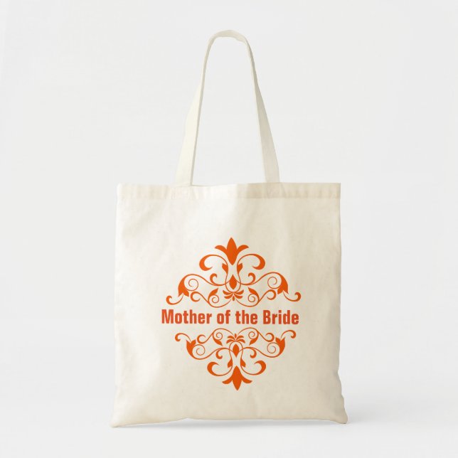Orange Budens mamma Bröllop Toit Bag Tygkasse (Framsidan)