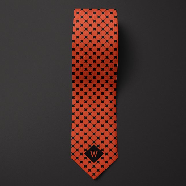 Orange Business Circles Monogram Slips (Skapare uppladdad)