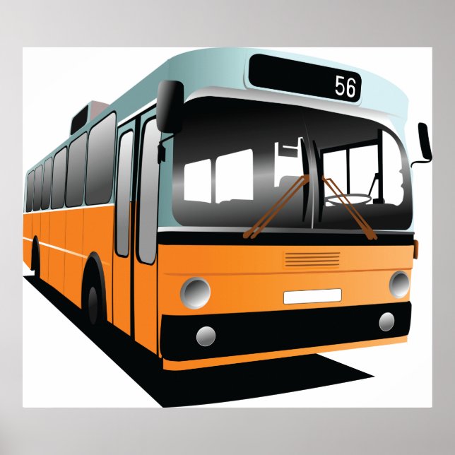 Orange Buss Poster (Framsidan)