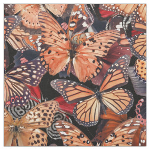 Orange Butterflies Tyg