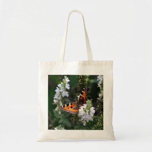 Orange Butterfly and White Blommars Tygkasse