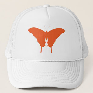 Orange Butterfly Art-Truckerkeps Keps