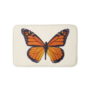 Orange Butterfly Bath Mat Badrumsmatta