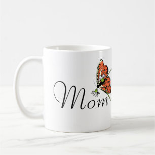 Orange Butterfly Dairy Mamma Kaffemugg