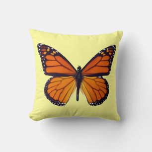 Orange Butterfly Dekorativ kudde
