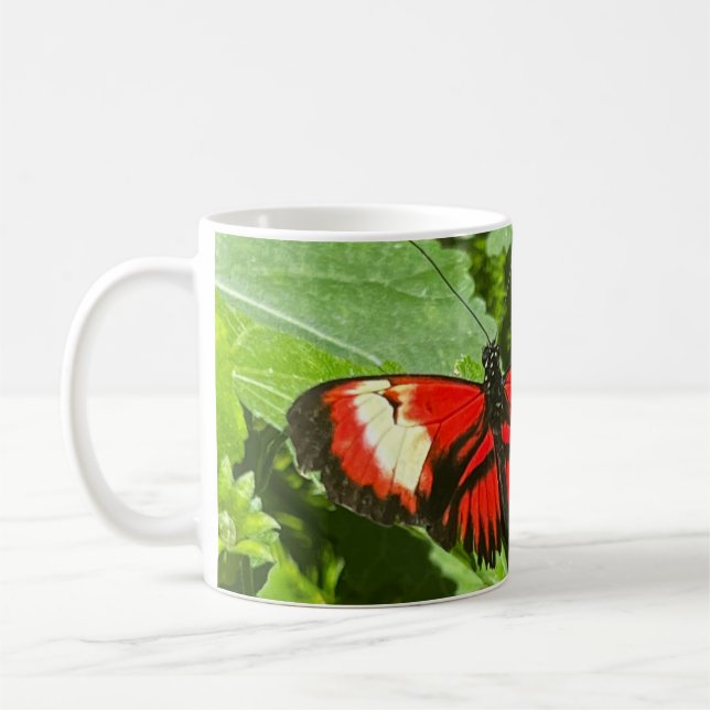 Orange Butterfly Kaffemugg (Vänster)