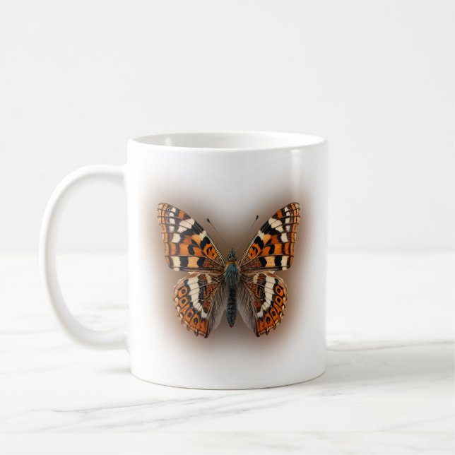 Orange Butterfly Kaffemugg (Vänster)