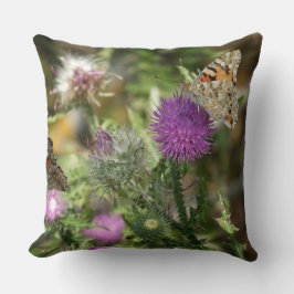 Orange Butterfly Nature Dekorativ kudde 51 cm x 51